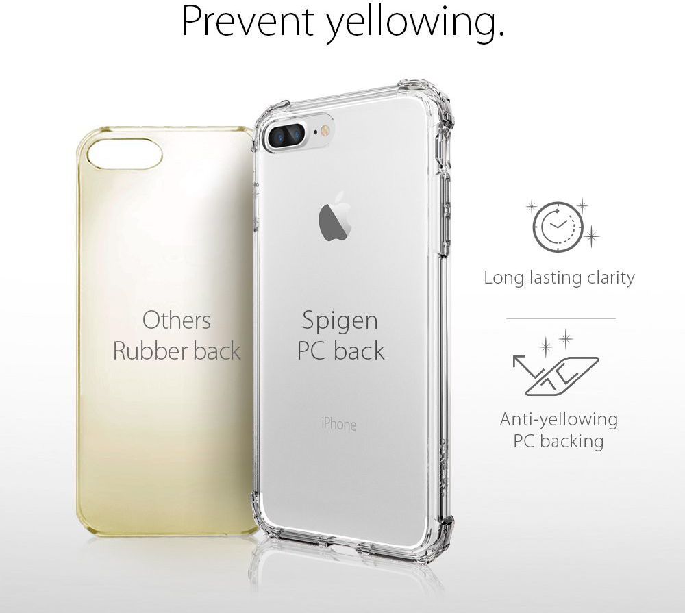 Spigen Crystal Shell Hoesje Apple iPhone 7 Plus / 8 Plus Clear afbeelding 6