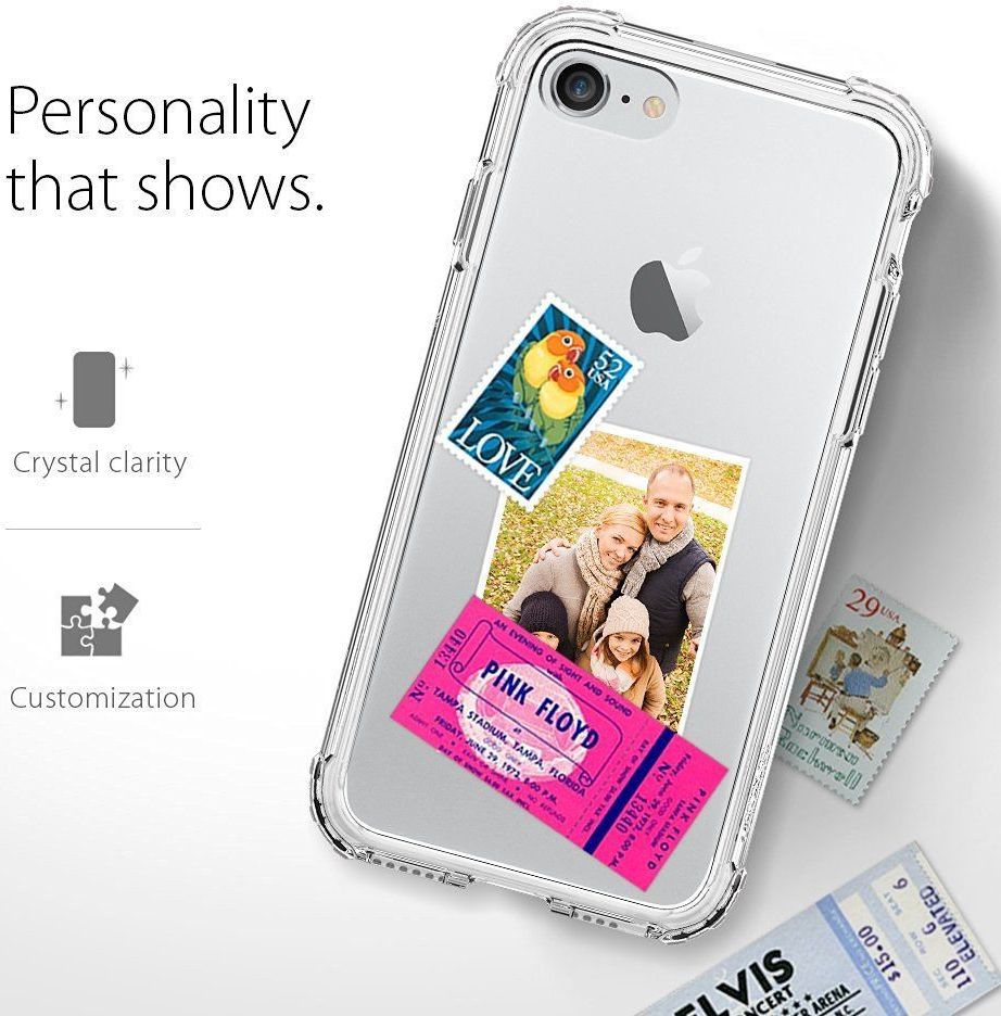 Spigen Crystal Shell Hoesje Apple iPhone 7 / 8 Clear Crystal afbeelding 2