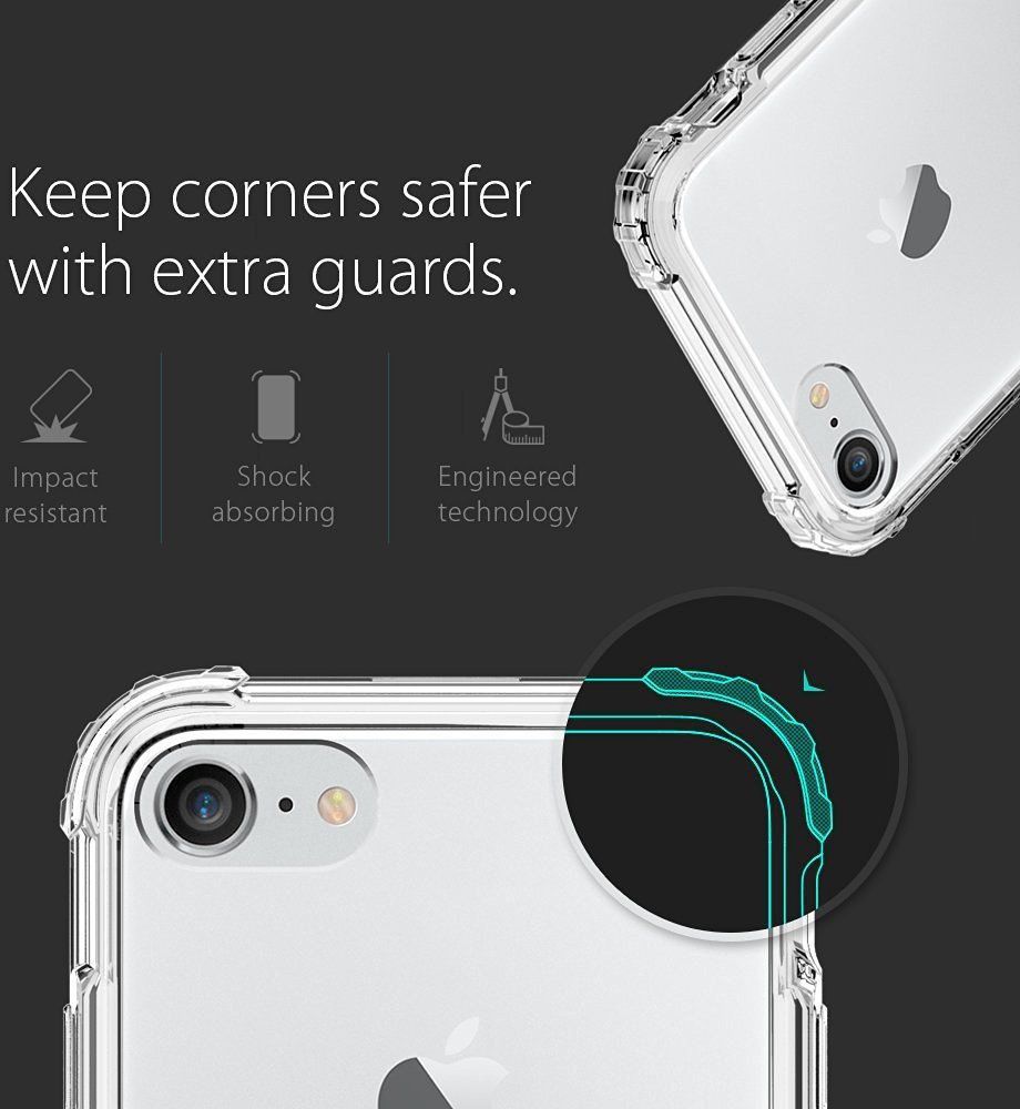 Spigen Crystal Shell Hoesje Apple iPhone 7 / 8 Clear Crystal afbeelding 6
