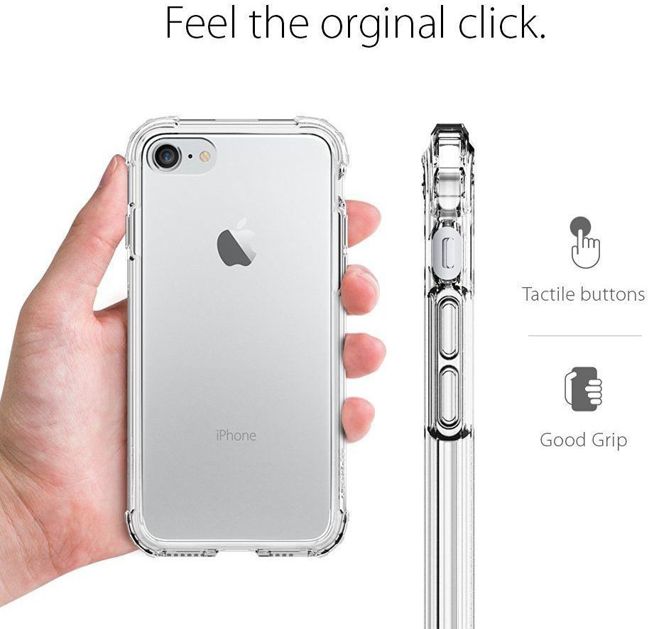 Spigen Crystal Shell Hoesje Apple iPhone 7 / 8 Clear Crystal afbeelding 7