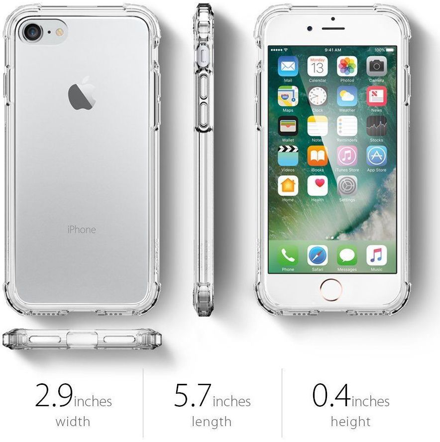 Spigen Crystal Shell Hoesje Apple iPhone 7 / 8 Clear Crystal afbeelding 10