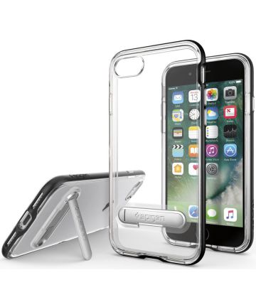 Spigen Crystal Hybrid Apple iPhone 7 / 8 Case Zwart Hoesjes