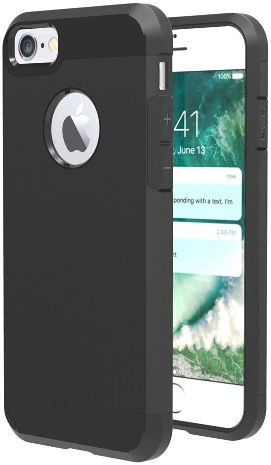 Apple iPhone 7 Hybride Cover Zwart afbeelding 1