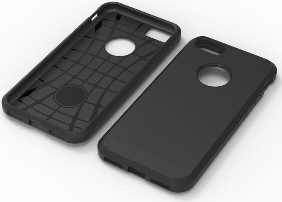 Apple iPhone 7 Hybride Cover Zwart afbeelding 4