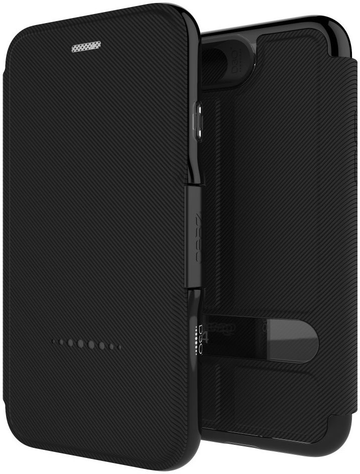 Gear4 D3O Oxford Apple iPhone 8 / 7 / 6 Hoesje Book Case Zwart afbeelding 1
