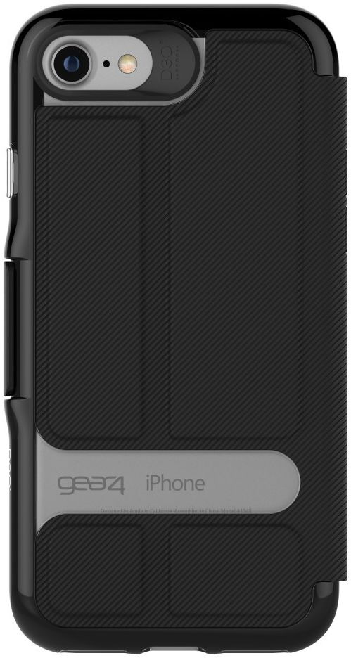 Gear4 D3O Oxford Apple iPhone 8 / 7 / 6 Hoesje Book Case Zwart afbeelding 2
