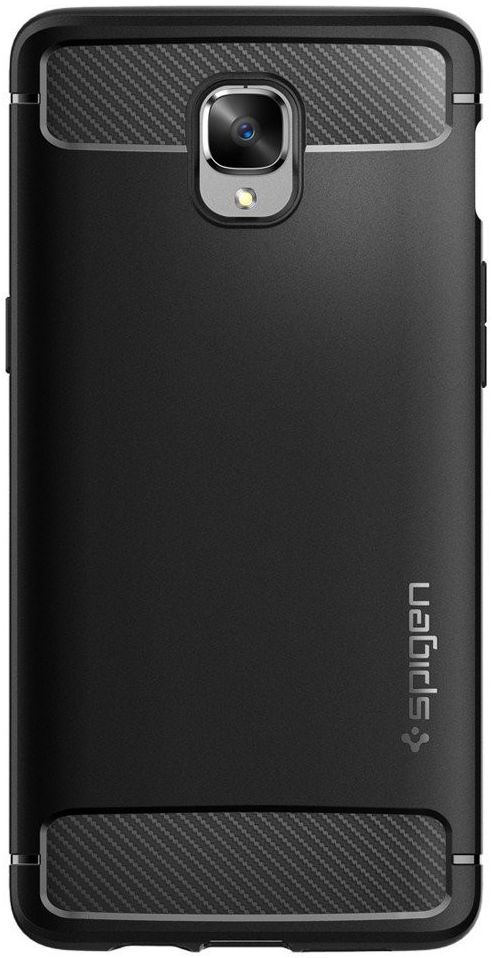 Spigen Rugged Armor OnePlus 3T / 3 Hoesje Zwart afbeelding 2