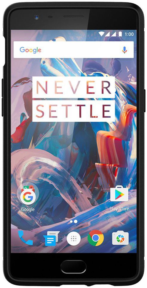 Spigen Rugged Armor OnePlus 3T / 3 Hoesje Zwart afbeelding 4