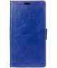 Alcatel Idol 4S Lederen Wallet Cover Blauw