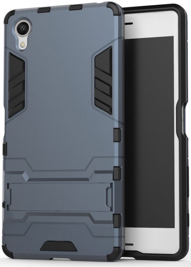 Hybride Sony Xperia X Hoesje Blauw afbeelding 2