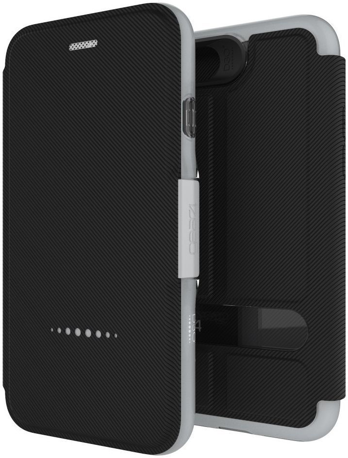 Gear4 D3O Oxford Book Case Apple iPhone 7 / 8 Zilver afbeelding 3