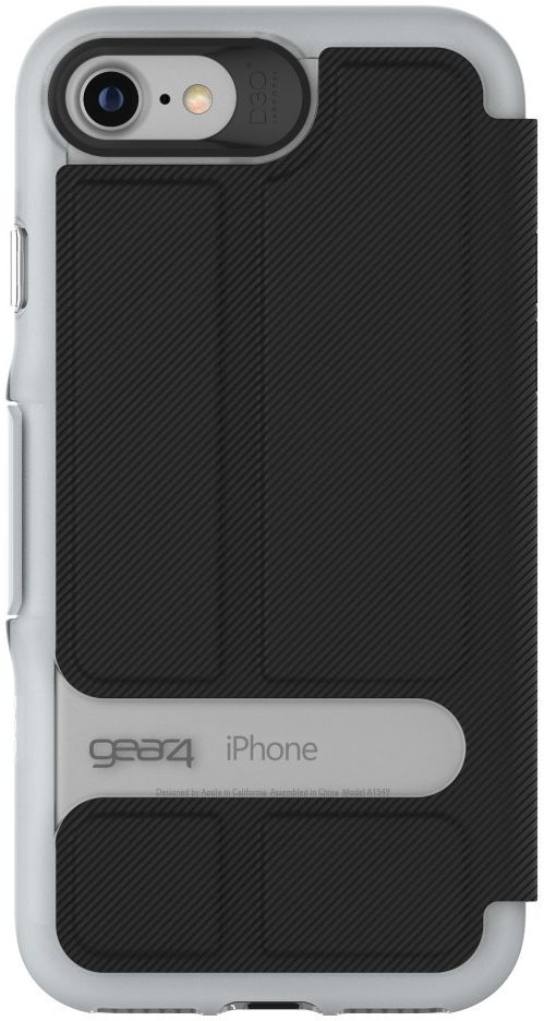 Gear4 D3O Oxford Book Case Apple iPhone 7 / 8 Zilver afbeelding 4