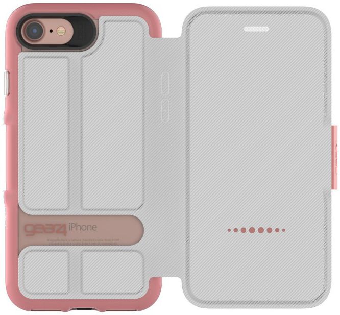 Gear4 D3O Oxford Book Case Apple iPhone SE 2020 Roze Goud afbeelding 4