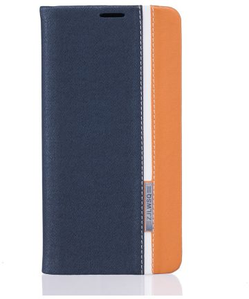 OnePlus 3T / 3 Lederen Flip Hoesje Blauw Hoesjes