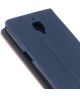 OnePlus 3T / 3 Lederen Flip Hoesje Blauw