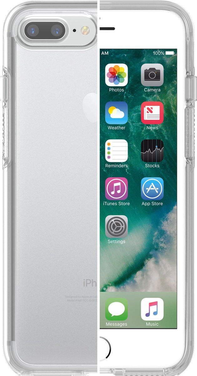 Otterbox Symmetry Clear Apple iPhone 7 Plus / 8 Plus Crystal Clear afbeelding 3