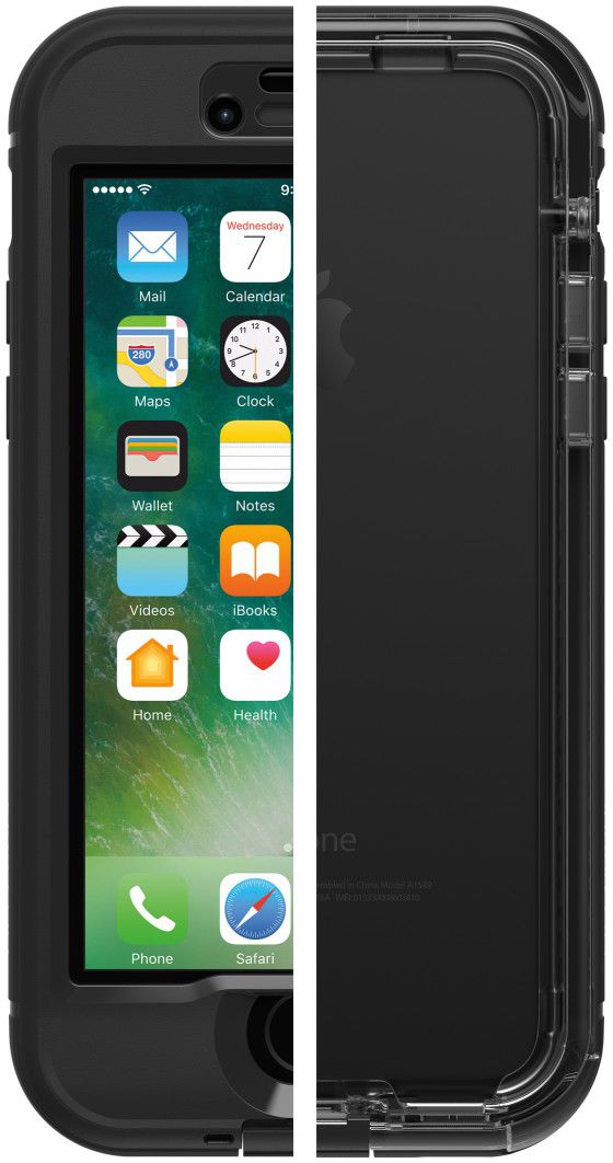 Lifeproof Nuud Apple iPhone 7 / 8 Waterdicht Hoesje Zwart afbeelding 1