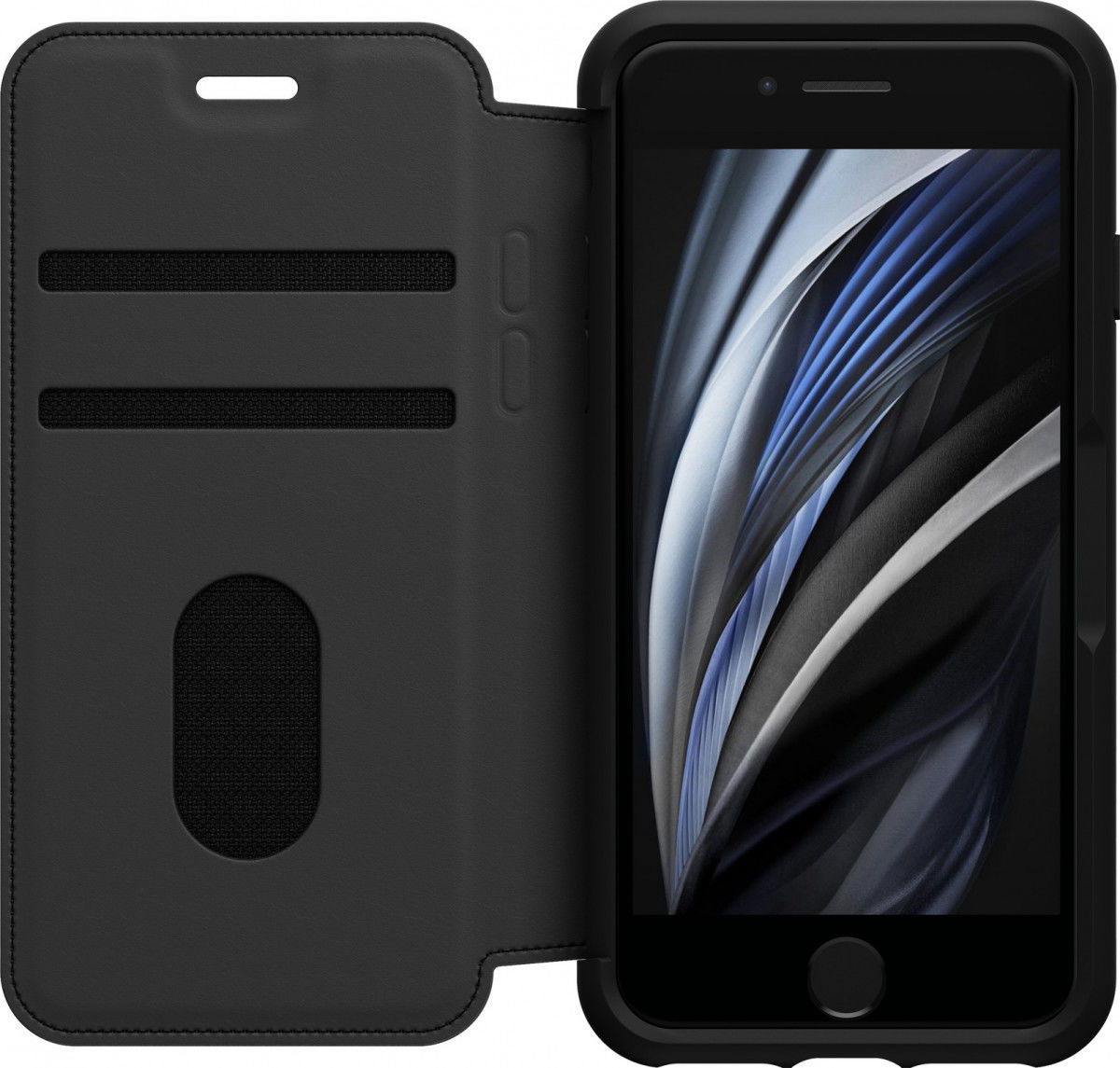 Otterbox Strada Folio Case iPhone SE 2020 / 8 / 7 Zwart afbeelding 1