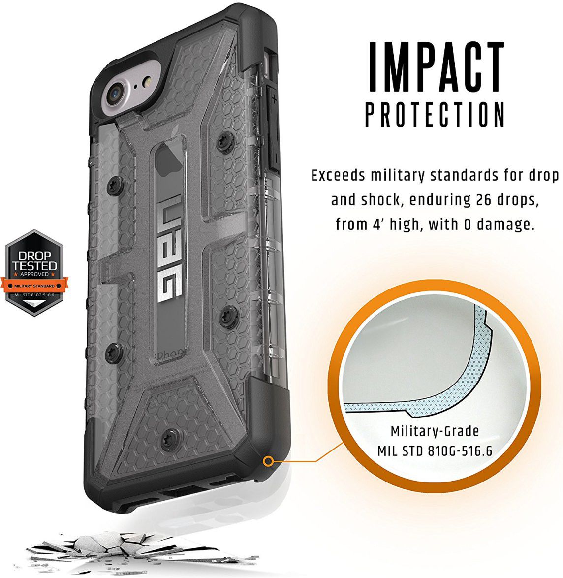UAG Plasma Case Apple iPhone 7 / 8 Ash afbeelding 2