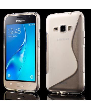 Samsung Galaxy J1 (2016) S-Curve TPU Hoesje Transparant Hoesjes