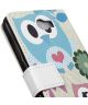 Huawei Y6 II Compact Wallet Case met Print Love Owls