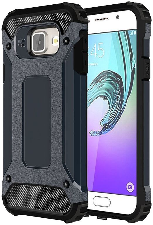 Samsung Galaxy A3 (2016) Hybride Beschermhoesje Donker Blauw afbeelding 1