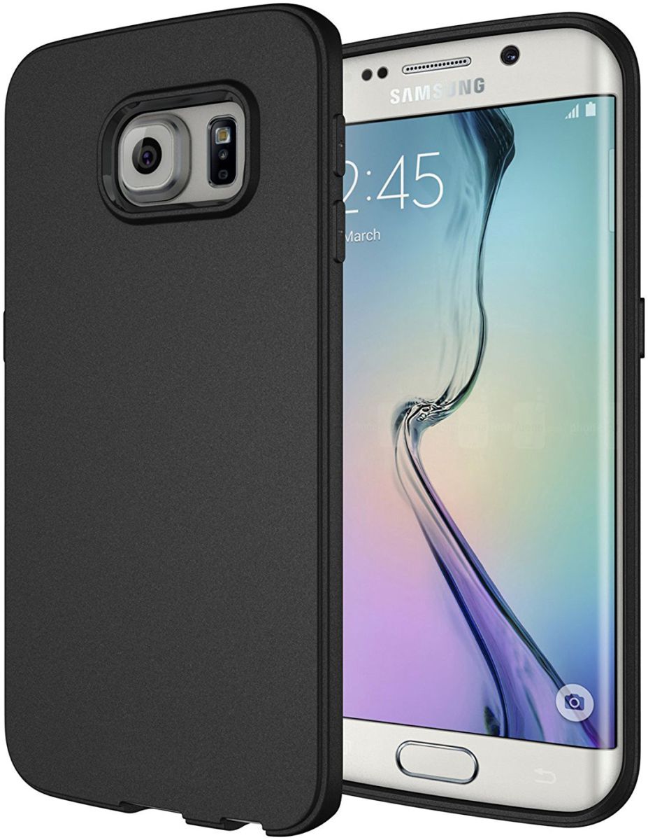 Samsung Galaxy S6 Edge TPU Hoesje Zwart afbeelding 1