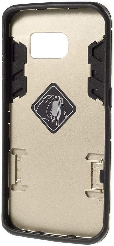 Hybride Samsung Galaxy S6 Edge Hoesje Goud afbeelding 11