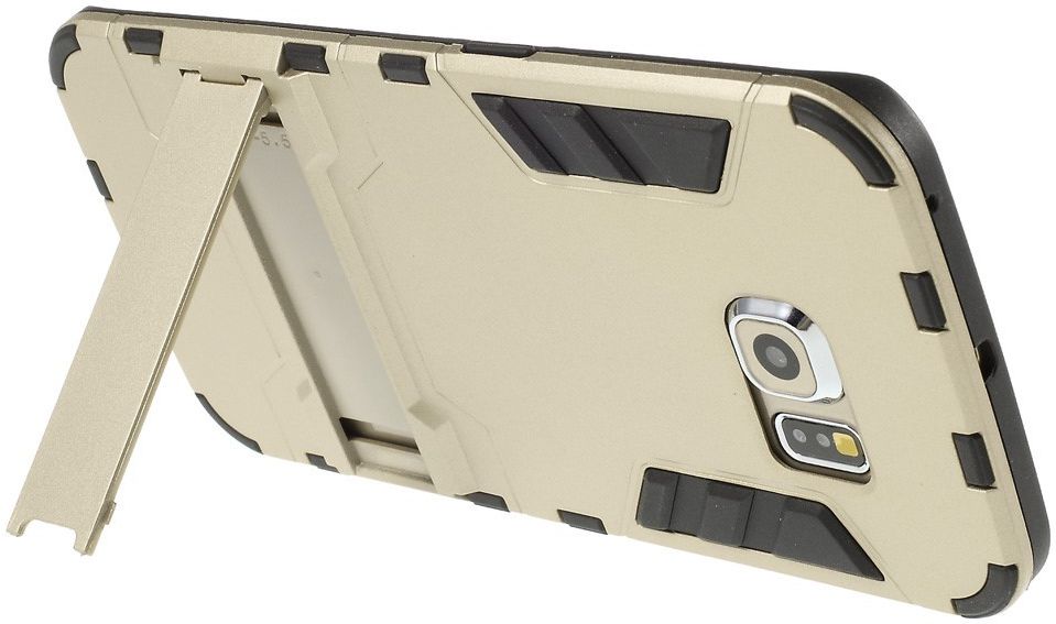 Hybride Samsung Galaxy S6 Edge Hoesje Goud afbeelding 2