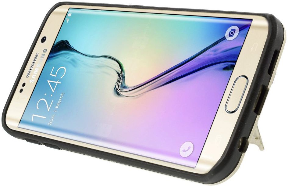 Hybride Samsung Galaxy S6 Edge Hoesje Goud afbeelding 8