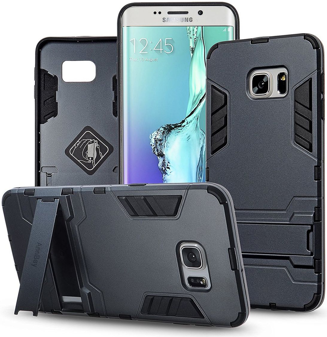 Hybride Samsung Galaxy S6 Edge Hoesje Blauw afbeelding 1