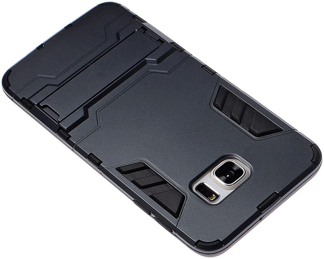 Hybride Samsung Galaxy S6 Edge Hoesje Blauw afbeelding 3