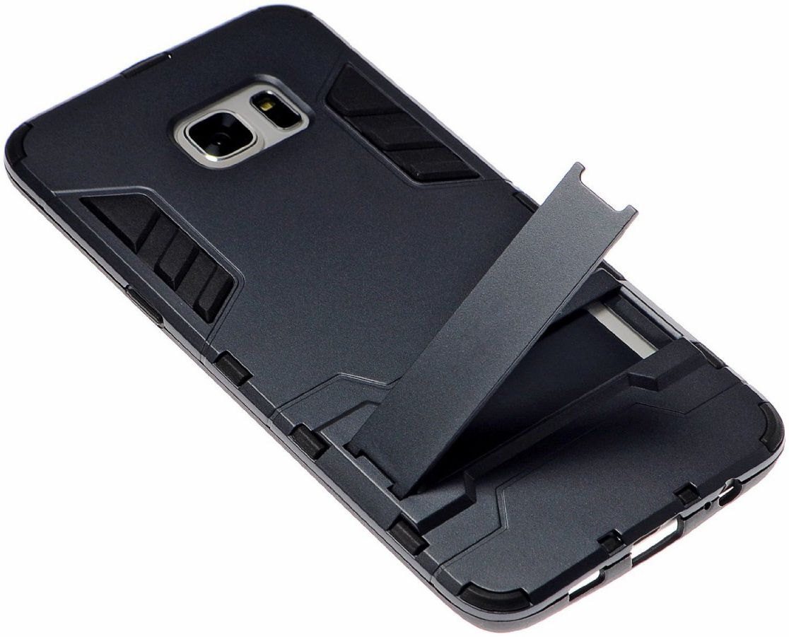 Hybride Samsung Galaxy S6 Edge Hoesje Blauw afbeelding 4
