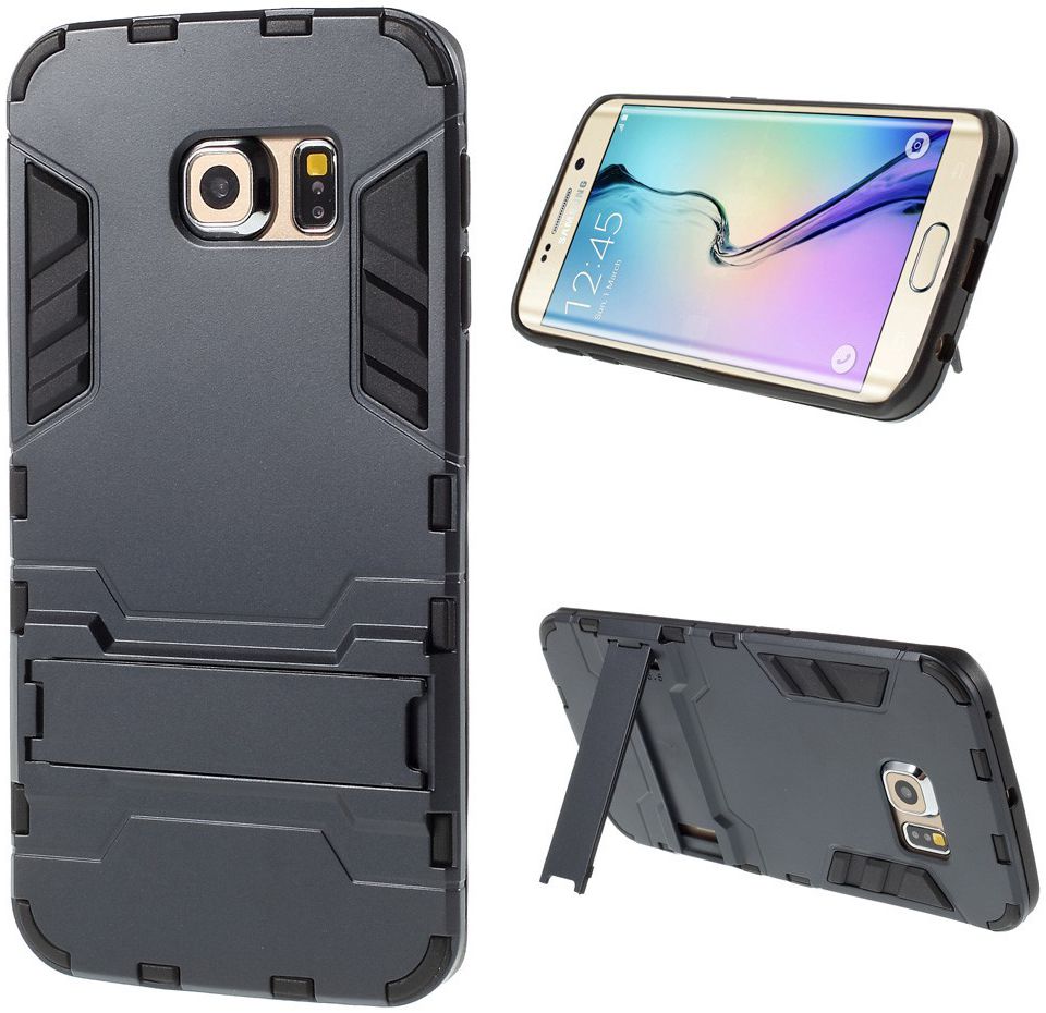 Hybride Samsung Galaxy S6 Edge Hoesje Blauw afbeelding 5