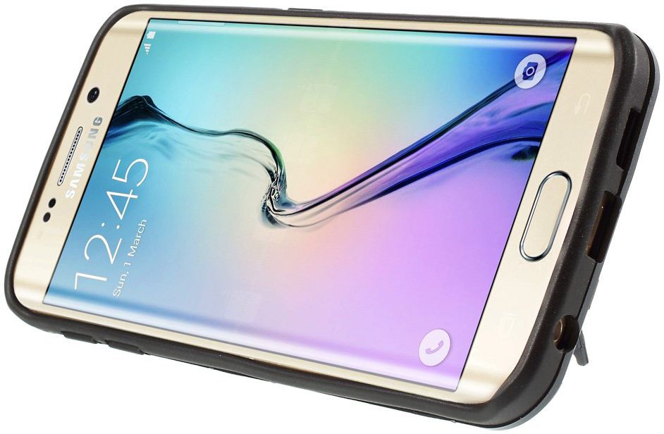 Hybride Samsung Galaxy S6 Edge Hoesje Blauw afbeelding 8