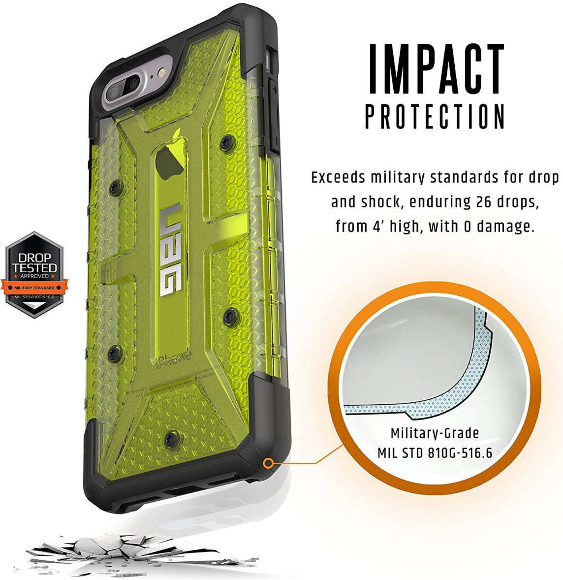 UAG Plasma Case Apple iPhone 7 Plus / 8 Plus Green afbeelding 5