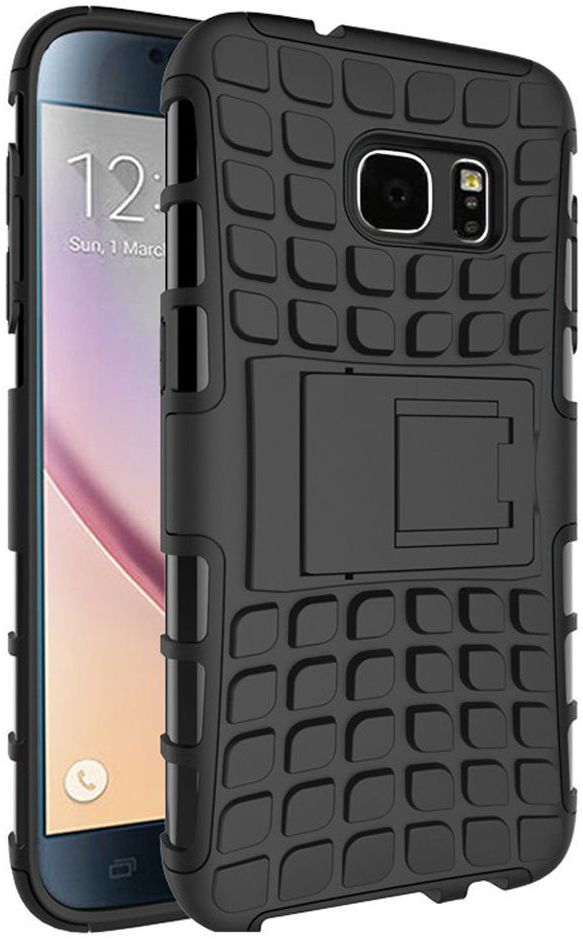 Hybride Samsung Galaxy S6 Back Cover Zwart afbeelding 3