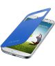Samsung Galaxy S4 S-View Flip Case Blauw