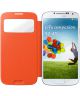 Samsung Galaxy S4 S-View Flip Case Oranje