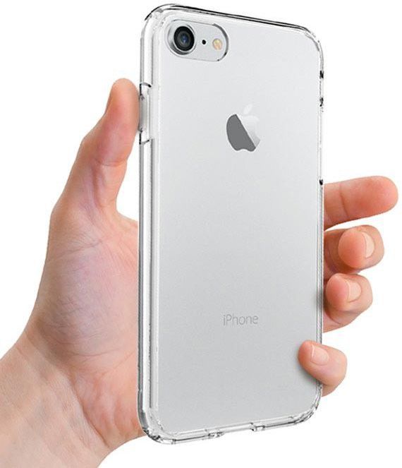 Apple iPhone 7 / 8 Transparant Hybride Bumper Hoesje afbeelding 2
