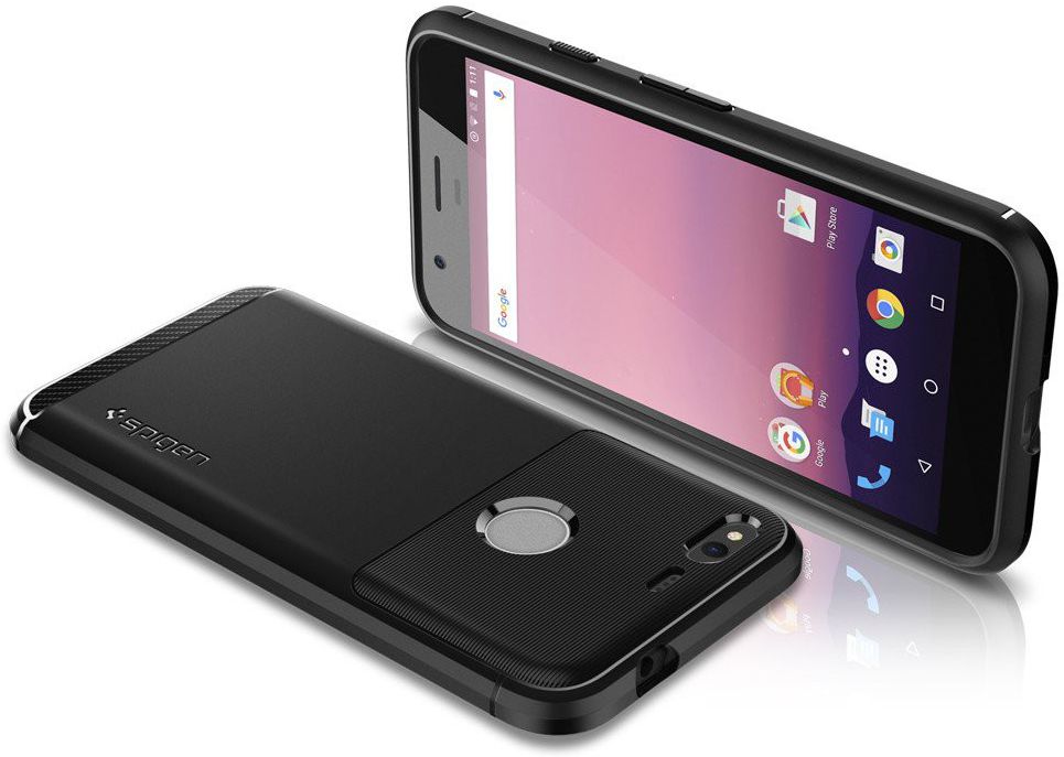 Spigen Rugged Armor Zwart Google Pixel Hoesje afbeelding 9