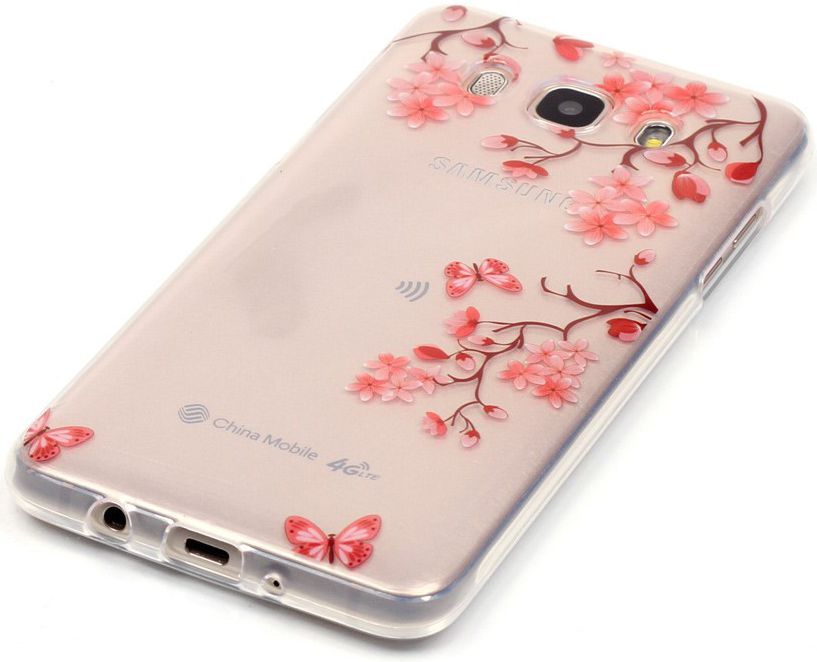 Samsung Galaxy J5 (2016) TPU Back Cover Bloemen afbeelding 3