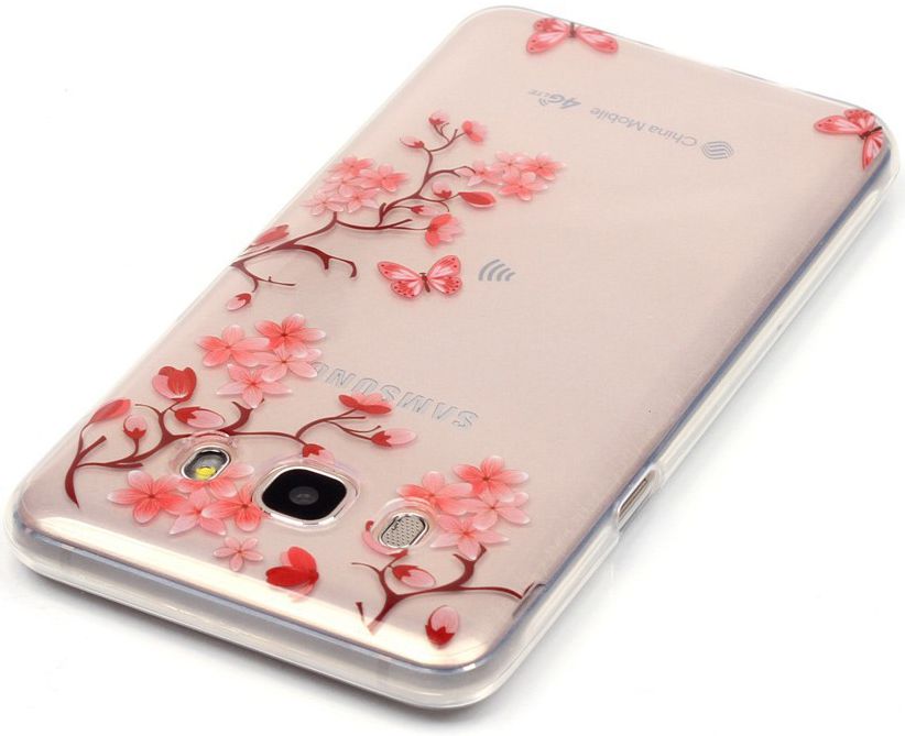 Samsung Galaxy J5 (2016) TPU Back Cover Bloemen afbeelding 4