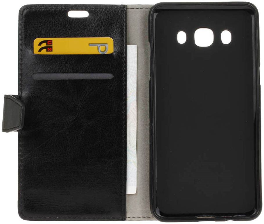 Samsung Galaxy J5 2016 Flip Hoesje met Stand Zwart afbeelding 3