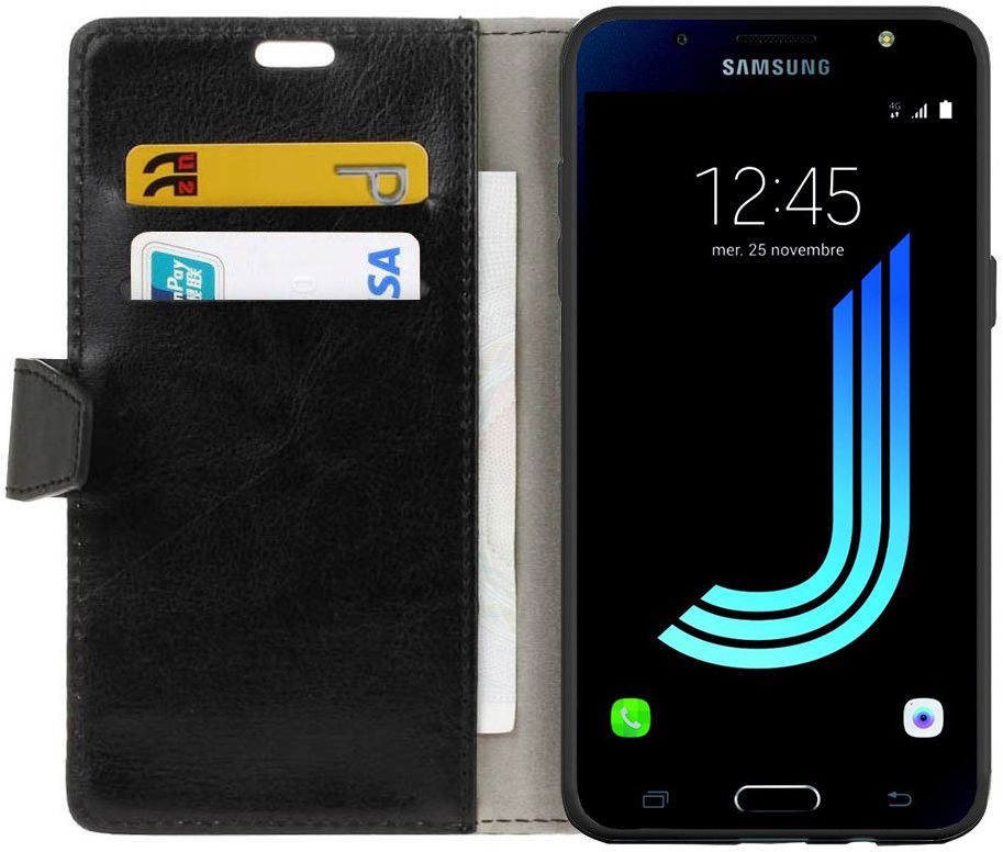 Samsung Galaxy J5 2016 Flip Hoesje met Stand Zwart afbeelding 1