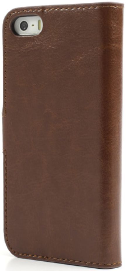 Apple iPhone SE / 5S / 5 Stijlvol Portemonnee Hoesje Bruin afbeelding 5