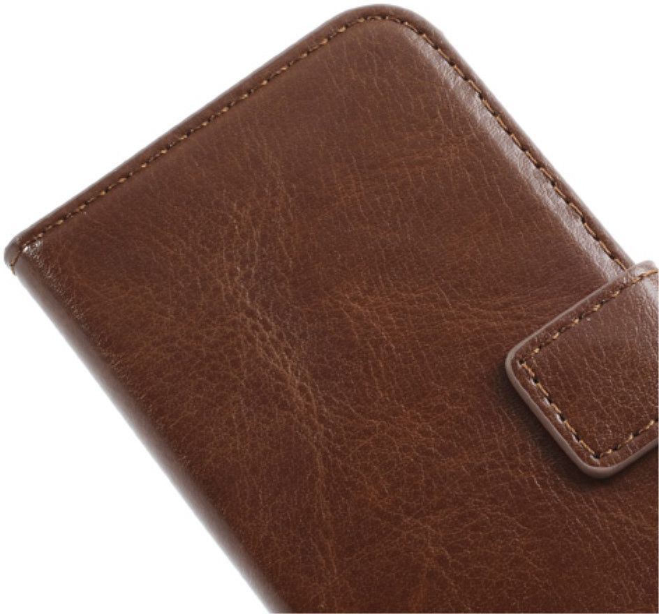 Apple iPhone SE / 5S / 5 Stijlvol Portemonnee Hoesje Bruin afbeelding 8
