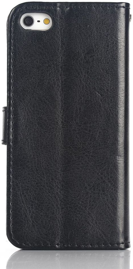 Apple iPhone SE / 5S / 5 Portemonnee Hoesje Zwart afbeelding 3