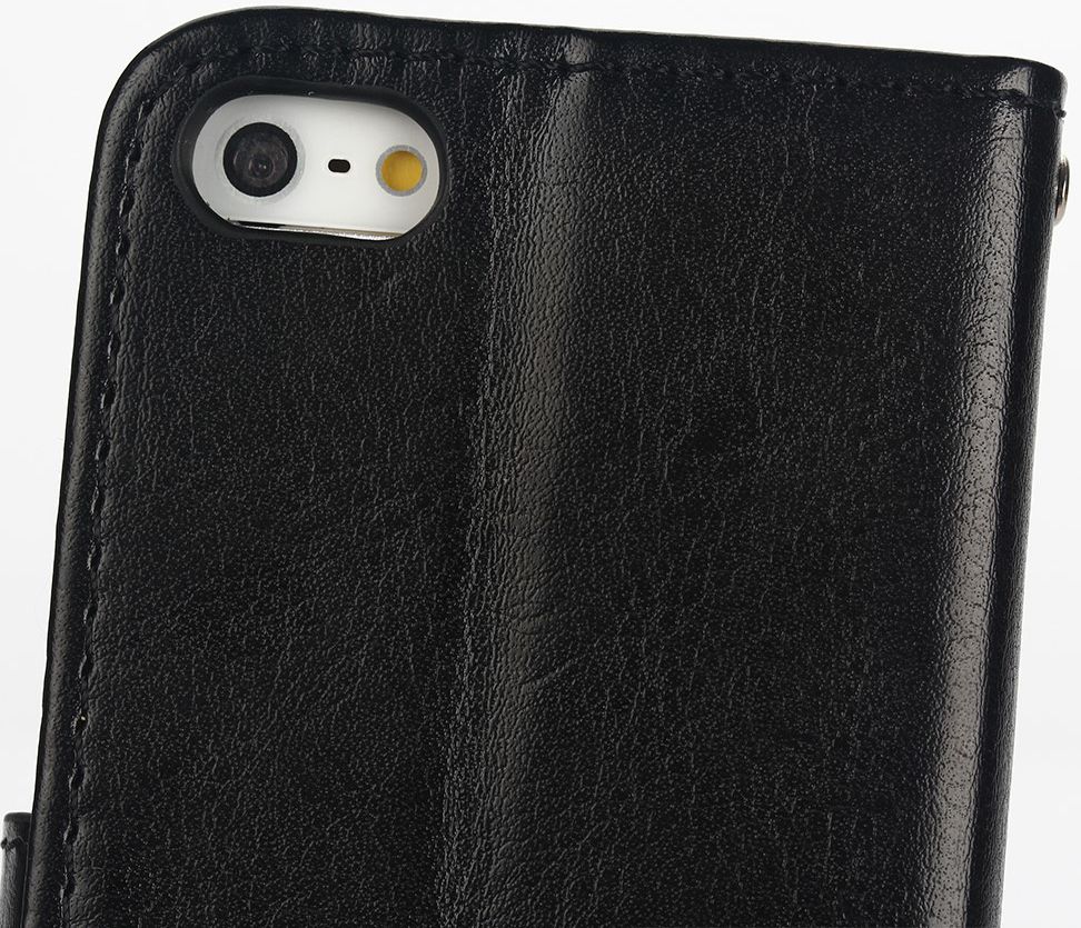 Apple iPhone SE / 5S / 5 Portemonnee Hoesje Zwart afbeelding 8