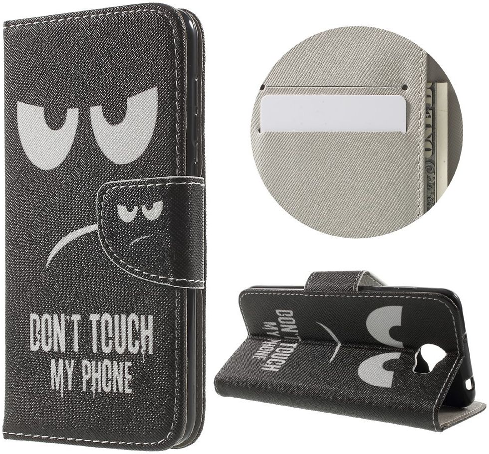 Huawei Y6 II Compact Portemonnee Hoesje Don't Touch afbeelding 1